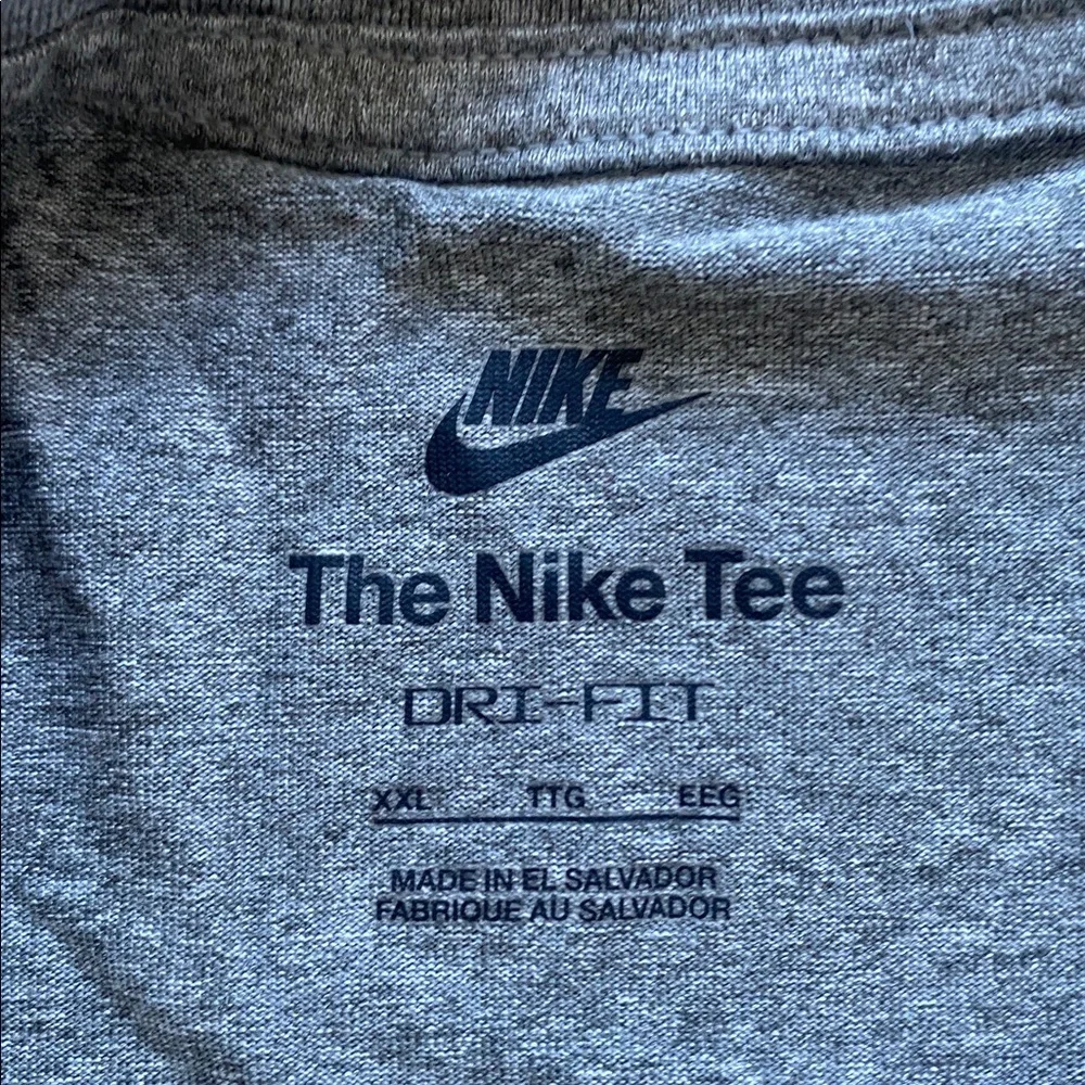 Nike Air Force Bowl Tee Mens Sz XXL Heather Gray T-Shirt with Blue AF Logo